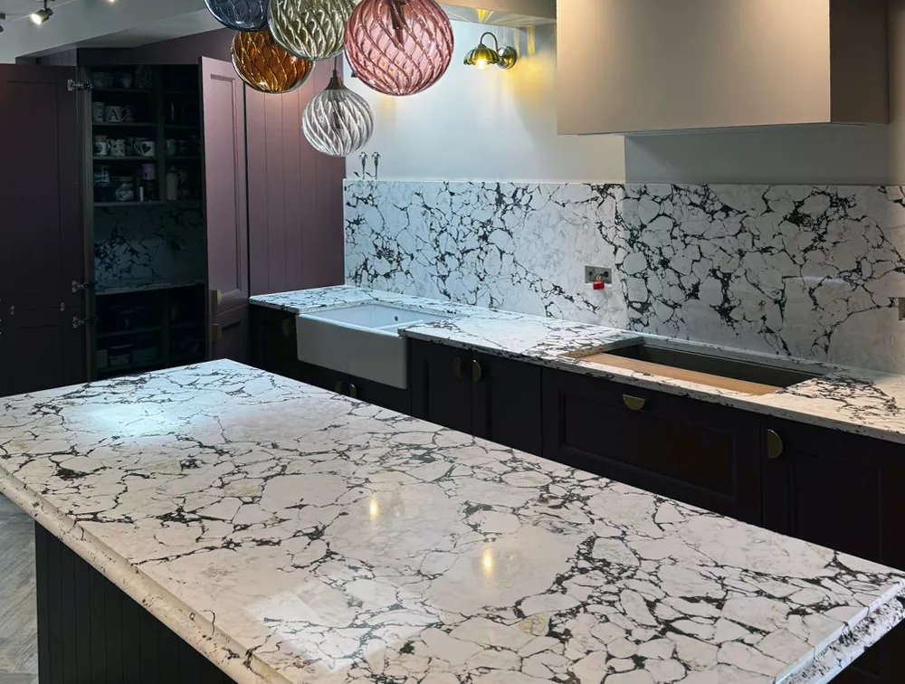 Luxury bespoke quartz, marble and granite surfaces from Aviva Stone Granite