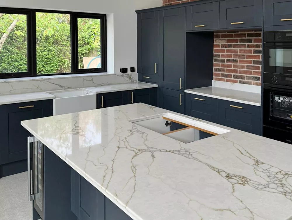 Bespoke quartz, marble and granite surfaces for kitchens, bathrooms and living spaces