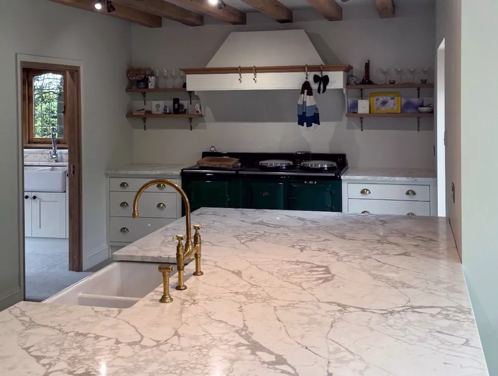 Bespoke quartz, marble and granite surfaces for kitchens, bathrooms and living spaces